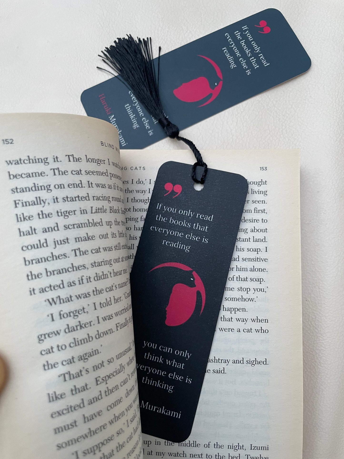 Haruki Murakami Bookmark - Norwegian Wood Book Lover Reader Gift