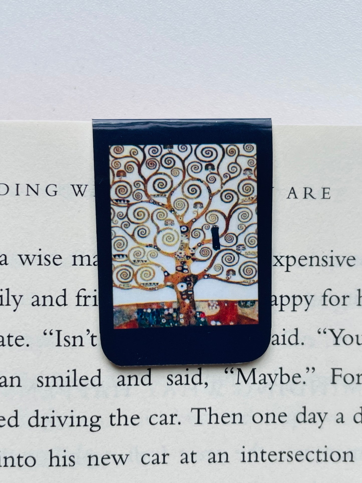 Gustav Klimt Tree of Life Magnetic Bookmark – Personalized Mini Bookmark for Books, Journals & Planners