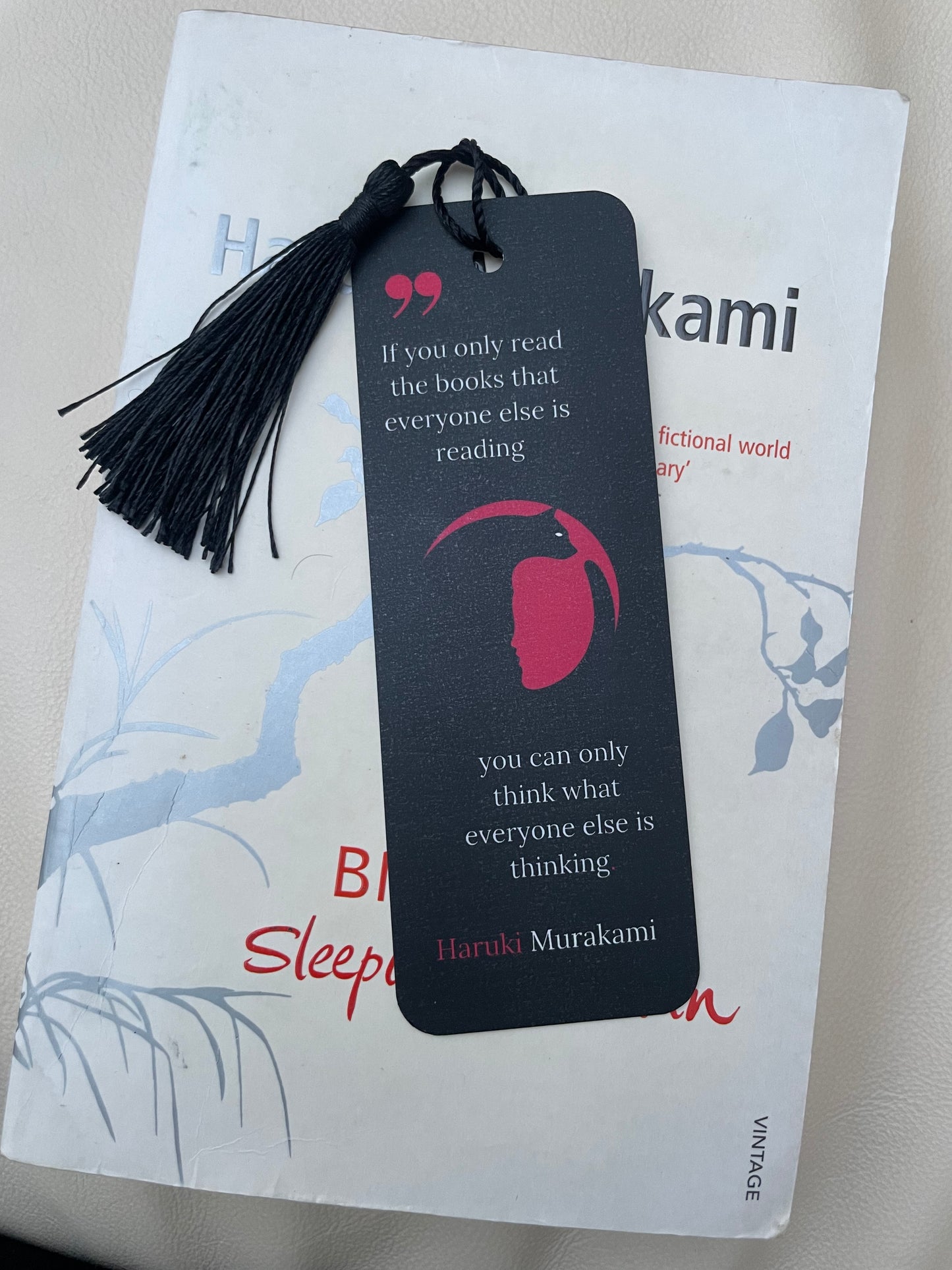 Haruki Murakami Bookmark - Norwegian Wood Book Lover Reader Gift