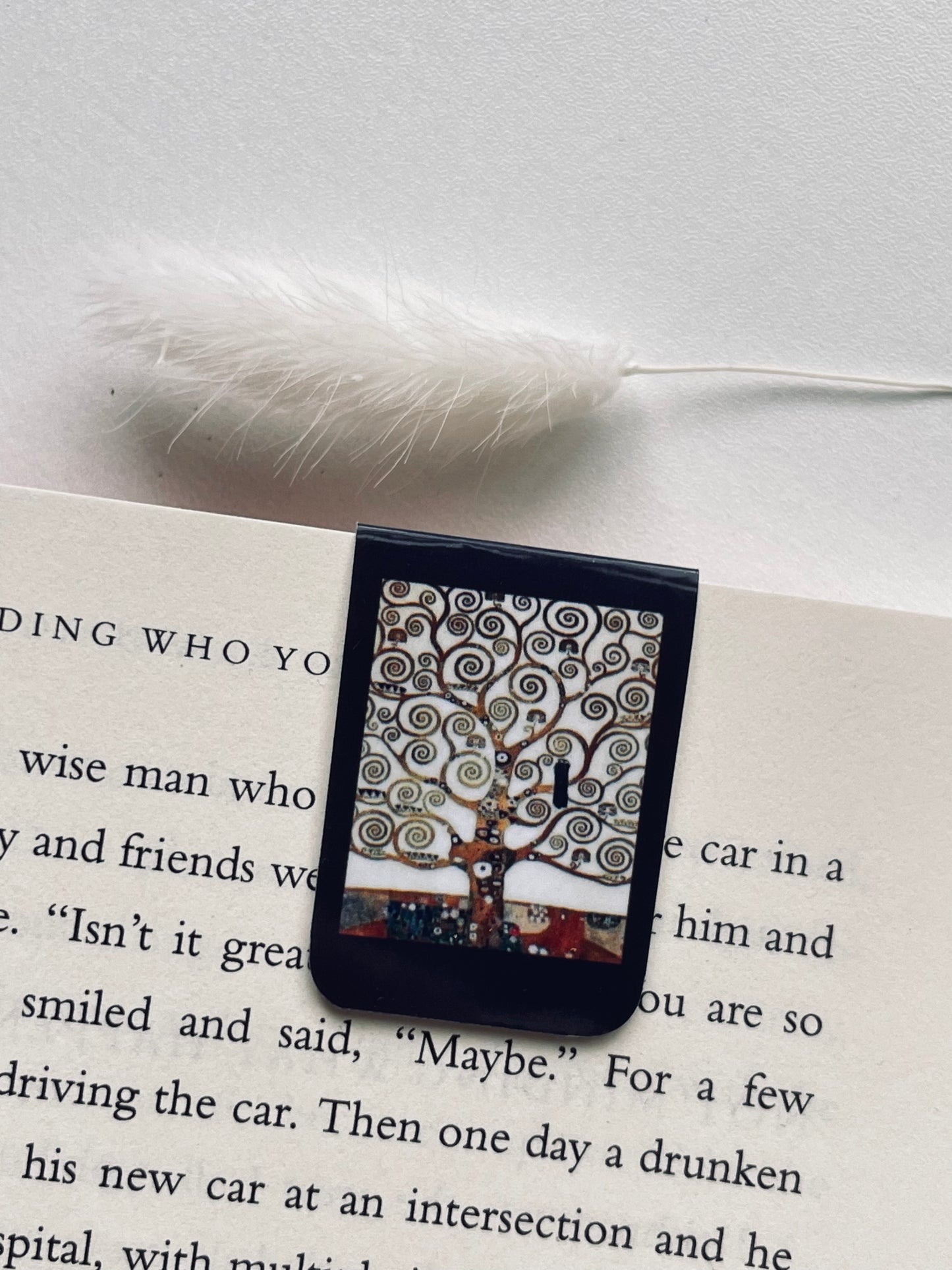 Gustav Klimt Tree of Life Magnetic Bookmark – Personalized Mini Bookmark for Books, Journals & Planners