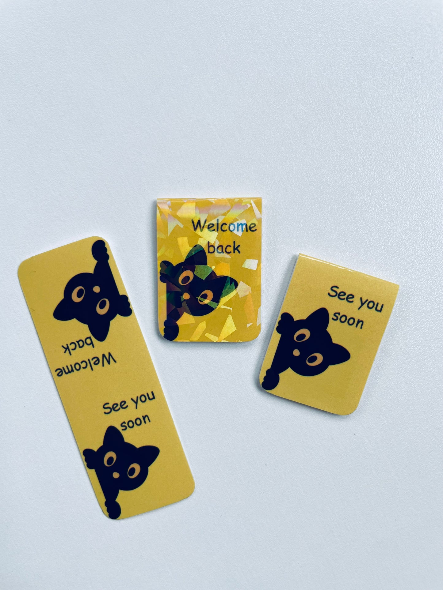 Peeking Cat, Mini Magnetic Bookmark
