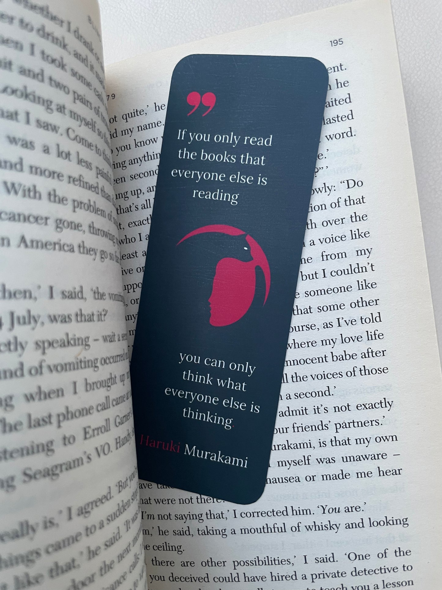 Haruki Murakami Bookmark - Norwegian Wood Book Lover Reader Gift