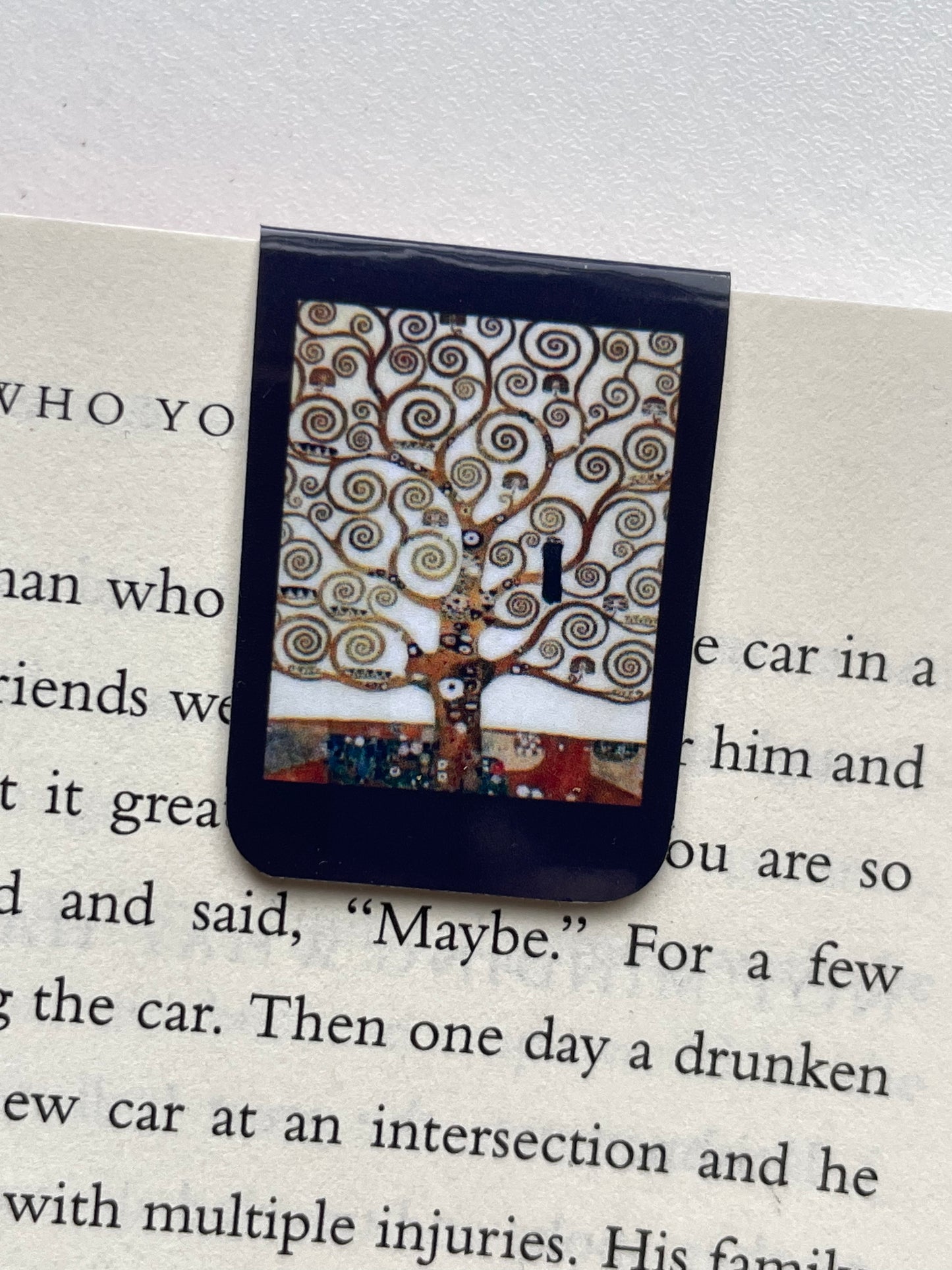 Gustav Klimt Tree of Life Magnetic Bookmark – Personalized Mini Bookmark for Books, Journals & Planners